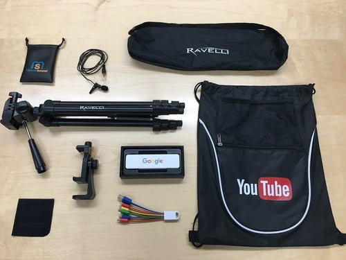 video marketing with google - equipment and youtube swag
